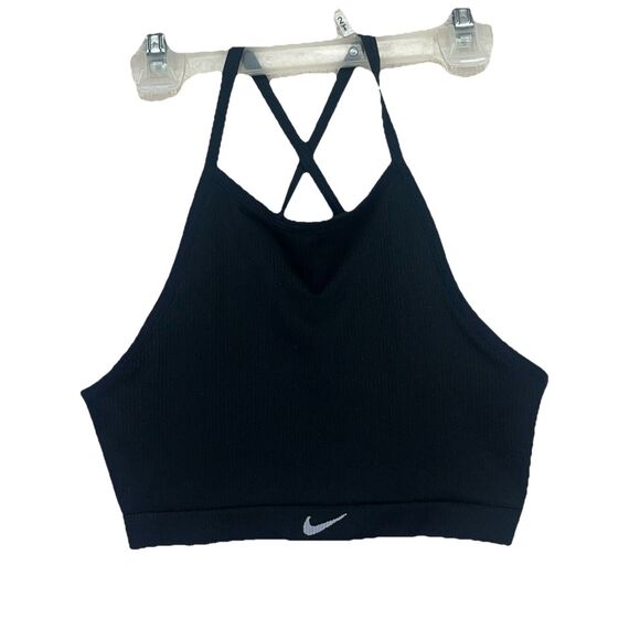 Medium NWT Women's Nike Indy Ribbed Light-Support Non-Padded‎ Sports Bra $38 Med - Picture 1 of 3